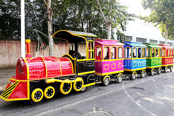 small antique amusement park train