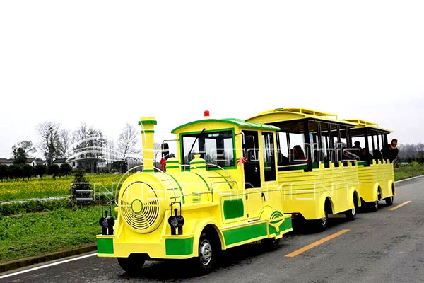 large antique train for amusement park