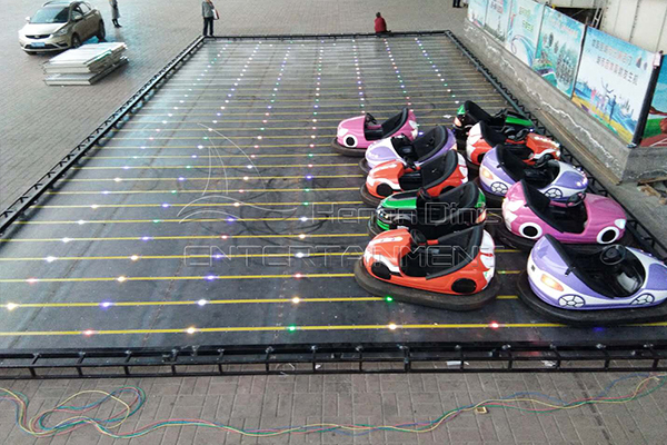electric bumper cars' floor