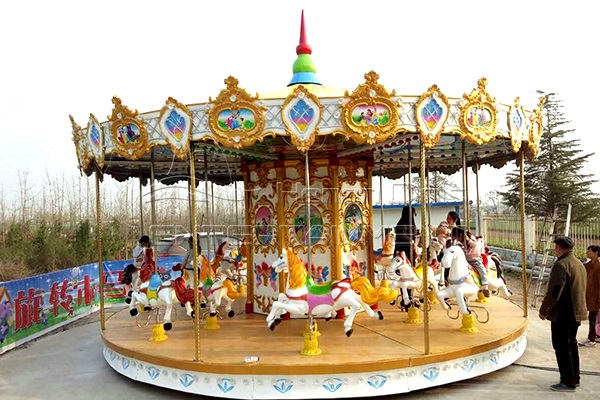 carousel ride in amusement park