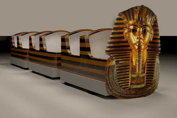 amusement park pharaoh roller coaster