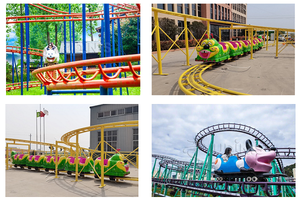 roller coaster amusement park ride in Dinis factory