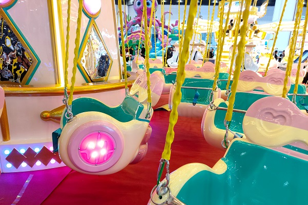 details of crazy rabbit chain swing carnival ride